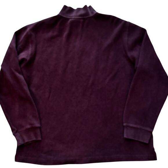 Rodd & Gunn Sweater Men's XL Burgundy 1/4 Zip Cotton Knit Long Sleeve Pullover - Picture 3 of 7